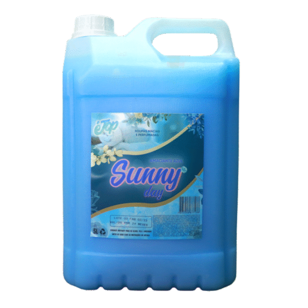 EMBALAGEM COM PRODUTO AMACIANTE AZUL É TOP 5 LITROS