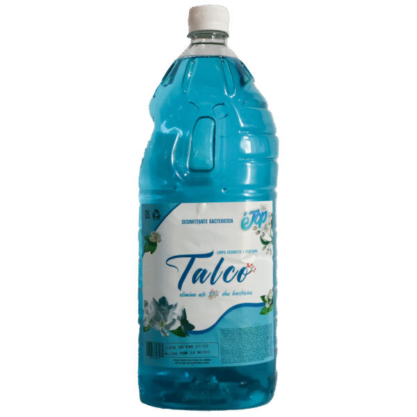 produto de limpeza desinfetante talco de dois litros da tróppel