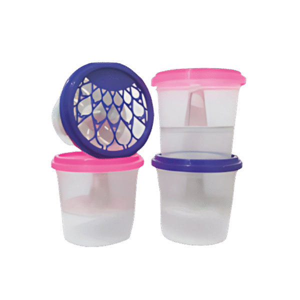pote de plástico para usar o produto anti mofo da tróppel